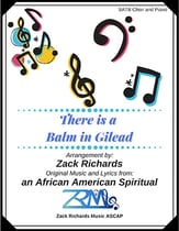 There is a Balm in Gilead SATB choral sheet music cover